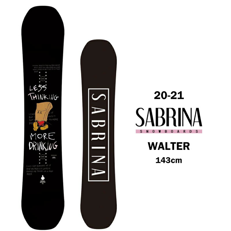 SABRINA サブリナ WALTER ウォルター レディース 20-21 スノーボード 板 キャンバー ハイブリットキャンバー グラトリ 143cm