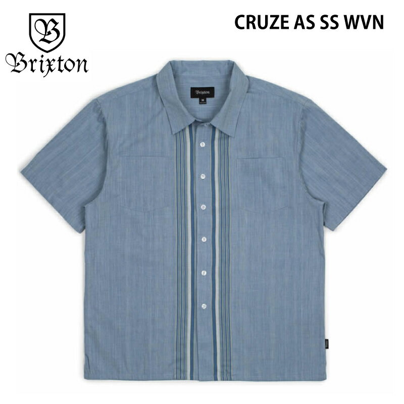 樂天商城 - 【40％OFF】BRIXTON ブリクストン CRUZE AS SS WVN 半袖シャツ シャツ スケートボード スケボー アパレル メンズ LIGHT BLUE ライトブルー Sサイズ USサイズ