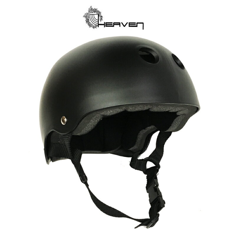 HEAVEN ヘブン ABSヘルメット 子供 メンズ レディース スケートボード スケボー 防具 プロテクター BLACK XS(Jr)サイズ Sサイズ Mサイズ Lサイズ