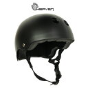 HEAVEN ヘブン ABSヘルメット 子供 メンズ レディース スケートボード スケボー 防具 プロテクター BLACK XS(Jr)サイズ Sサイズ Mサイ...
