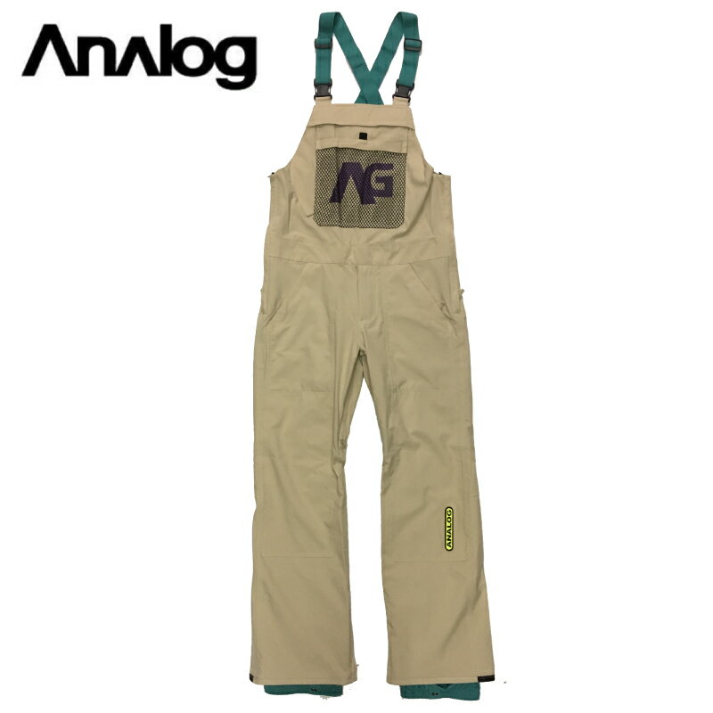 ANALOG アナログ Ice Out Bib Pants パンツ メンズ 19-20 スノーボード ウェア パンツ オーバーオール ビブ Safari Mサイズ