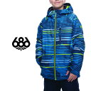 40OFF686 SIX EIGHT SIX åȥå BOYS Jinx Insulated Jacket å Ҷ 18-19  Ρܡ 㥱å Bluebird Stripes S