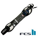 【12%OFF】FCS エフシーエス COMP6 ショート リーシュ リーシュコード サーフィン リーシュ 紐 BLACK