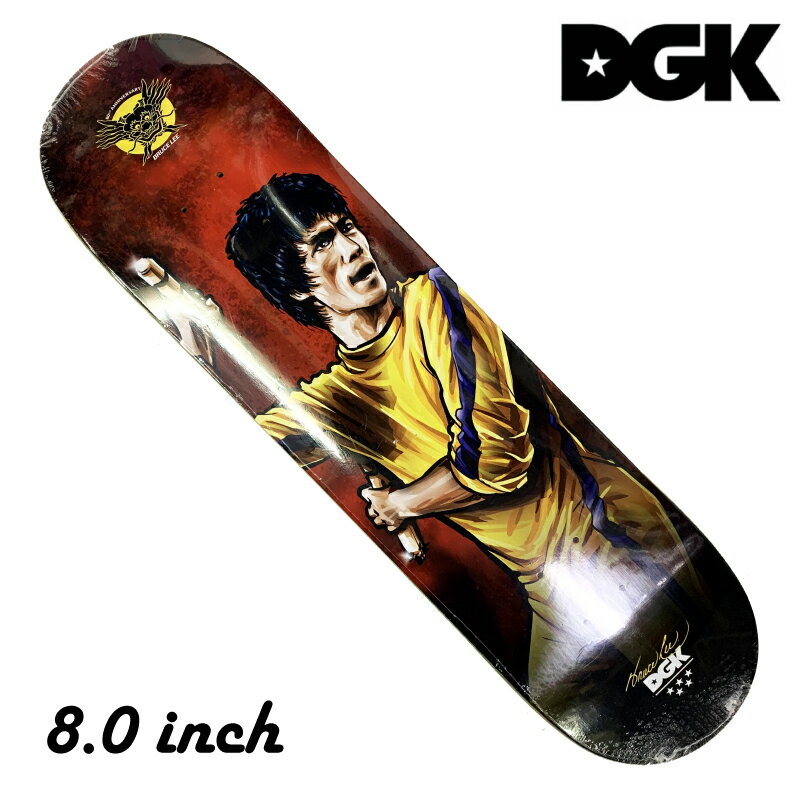 DGK ディージーケー DGK X BRUCE LEE-TECNIQUE 8.0 メンズ レディース スケート スケボー デッキ ブルース・リー コラボレーション 8.0inch