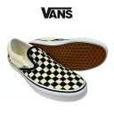 VANS バンズ CLASSIC SLIP ON - BLK&WHT CHECKERBOARD/WHTメンズ レディース スニーカー シューズ 靴 スケシュー スリッポン VN000EYEBWW