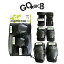 GO SK8  SKATE PROTECTOR 3å å Ҷȥܡ ܡ ž ץƥå ɪ ɨ  ܡ ˡ ꥹ BLACK XS