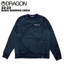 【40 OFF】DRAGON ドラゴン BASIC BONDING CREW 22-23 スキー スノーボード ウエア クルーネック 撥水 BLACK S XL