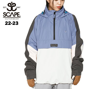 SCAPE エスケープ ANORAK - VIOLET / WHITE 22-23 メンズ レディース ユニセックス スキー スノーボード ウエア ジャケット