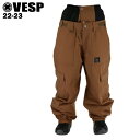 【40％OFF】VESP ベスプ WIDE JOGGER CARGO PANTS - TAN 22-23 スキー スノーボード ウエア パンツ カーゴ VPMP1030