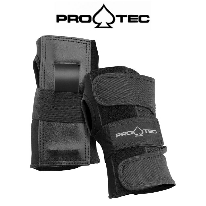 PRO-TEC プロテック STREET WRIST GUARD スケボー スケート リストガード 手首用 プロテクター BLACK 1