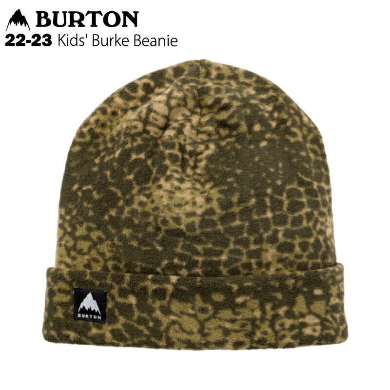 BURTON バートン Kids 039 Burke Beanie - Cobra Camo 22-23 キッズ ジュニア スノーボード スキー ビーニー ニット帽 帽子