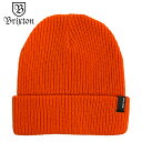 ブリクストン ニット帽 メンズ 【20%OFF】BRIXTON ブリクストン HEIST BEANIE - ATHLETIC ORANGE スケート キャップ 帽子 ビーニー ニット