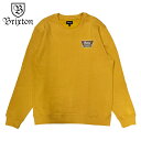 y20%OFFzBRIXTON uNXg LINWOOD CREW - BRIGHT GOLD/BISON Y XEFbg g[i[ N