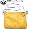 686 SIX EIGHT SIX VbNXGCgVbNX Pocket Pouch Bag - Golden Brown 22-23 Y Xm[{[h XL[ AEghA obO TRbV V_[obO |[`