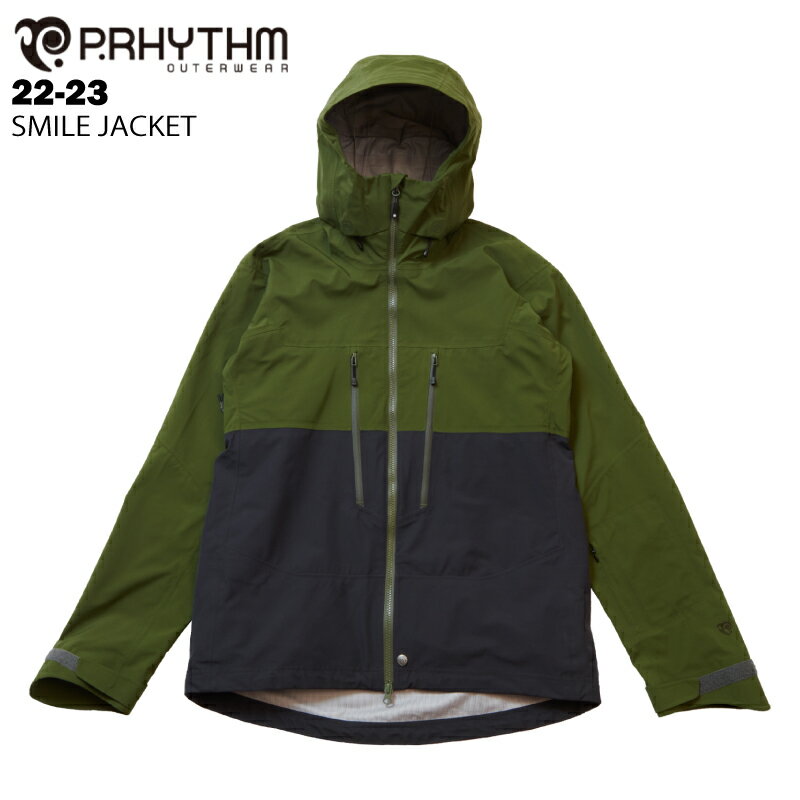 【40%OFF】P.RHYTHM プリズム SMILE JACKET - CYPRESS × SUMI 22-23 コースガイジャケット メンズ レディース スノーボード スキー ウェア ジャケット バックカントリー パウダー 1