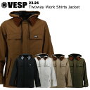 【32%OFF】VESP ベスプ Twoway Work Shirts Jacket 23-24 スキー スノーボード ウエア ジャケット シャツ VPMJ1043