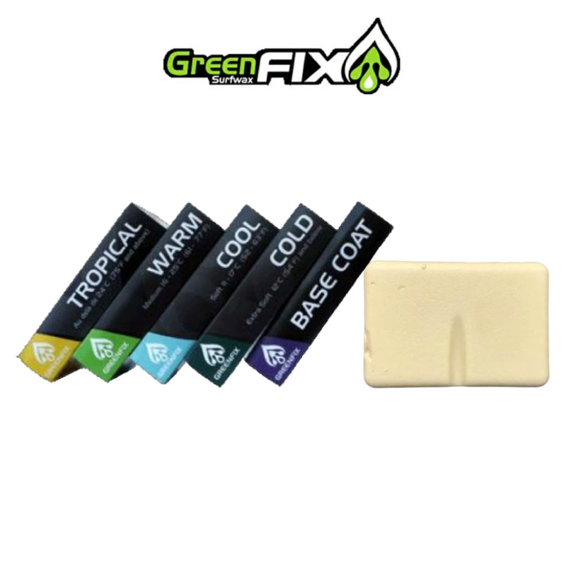 GREEN FIX WAX グリーンフィックス SURF WAX サーフィン ワックス ベースコート トップコート サーフ 滑り止め