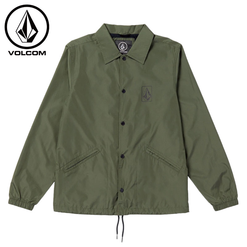 【20%OFF】VOLCOM ボルコム SKATE VITALS COACHES JACKET - SQUADRON GREEN メンズ ジャケット コーチジャケット FA23 A0532308