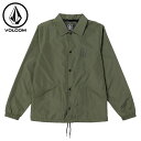 y20%OFFzVOLCOM {R SKATE VITALS COACHES JACKET - SQUADRON GREEN Y WPbg R[`WPbg FA23 A0532308