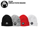 CRAB GRAB クラブグラブ CIRCLE PATCH BEANIE 23-24 メンズ レディース ユニセックス スノーボード スキー ビーニー ニット帽 帽子の商品画像