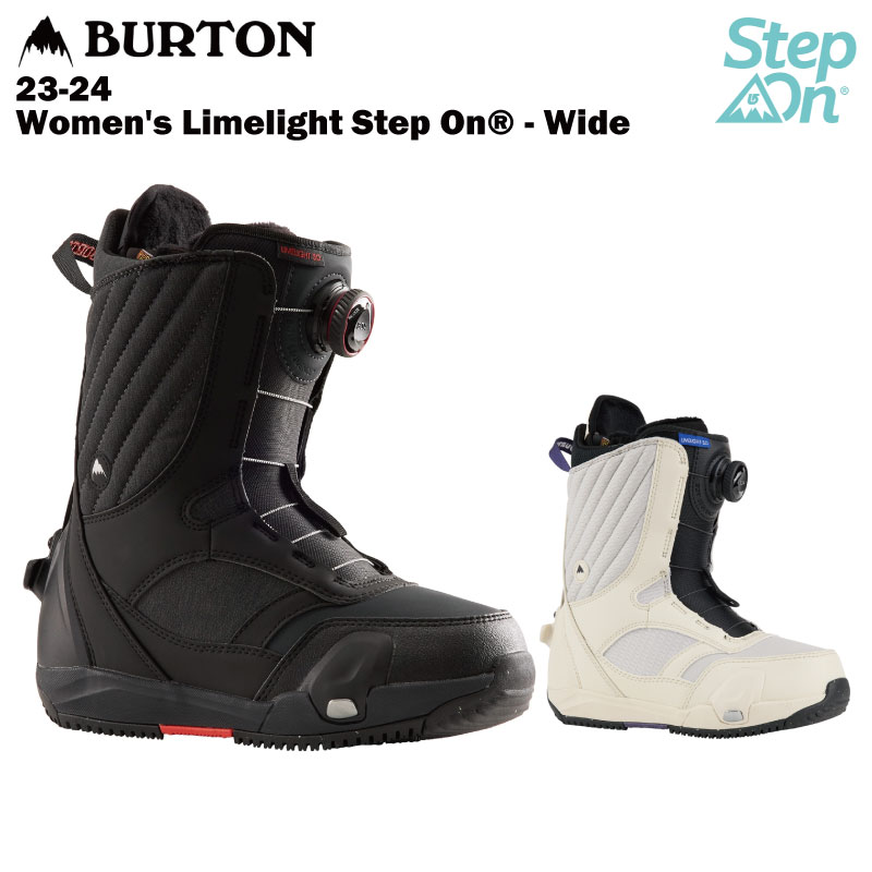 BURTON バートン Women's Limelight Step On® - Wide 23-24 レディース スノーボード ブーツ ステップオン ボア
