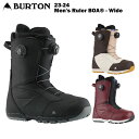 【12%OFF】BURTON バートン Men's Ruler BOA® - Wide 23-24 メンズ スノーボード ブーツ ボア ワイヤー