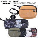 Kidona Lab キドナ ラボ NEOPRENE PASS COIN CASE 24-25 スキー スノーボード パスケース リフト券 ポーチ カラビナ 小...