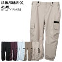 【10%OFF】AA ダブルエー UTILITY PANTS 24-25 メンズ レディース ユニセックス スキー スノーボード ウエア パンツ