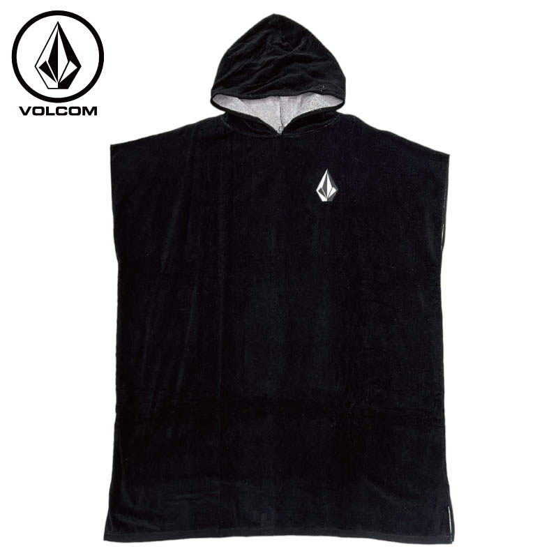 VOLCOM ボルコム HOODED CHANGING TOWEL - BLACK メンズ レディース ユニセックス タオル ポンチョ 海 プール 川 アウトドア お着換え