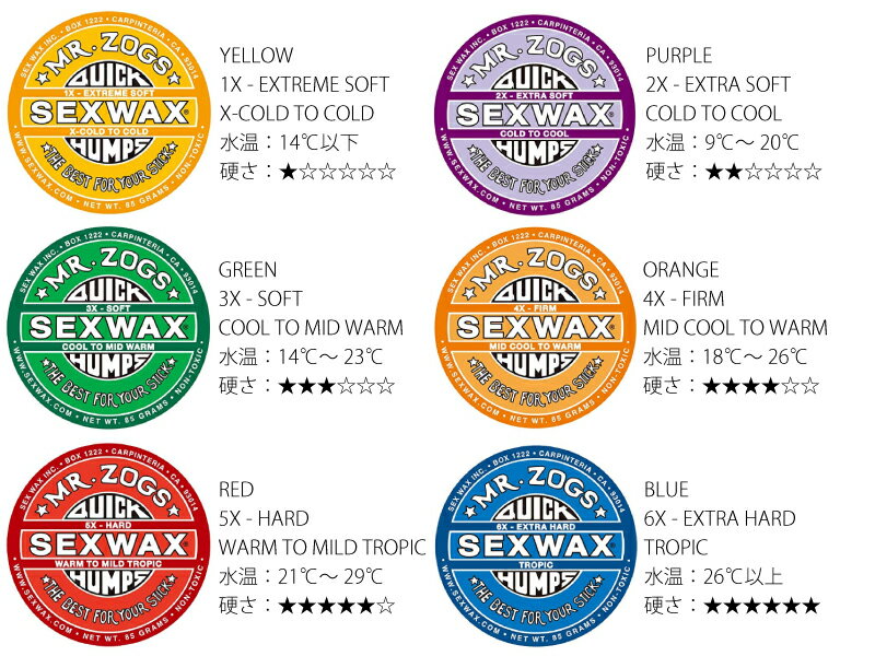 【10%OFF】SEXWAX セックスワックス HUMPS サーフィン ワックス ベースコート トッ...