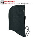 SHOWTIME COLLECTIVE ショータイムコレクティブ HW-1601 SOLID - アッシュブラック×グレー スノーボード スキー フードウォーマー 帽子 ユニセックス ネックウォーマー 防寒(4)