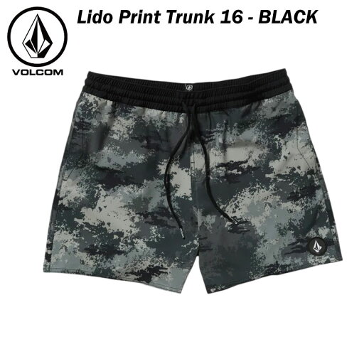 VOLCOM ボルコム LIDO PRINT16 TRUNKS - BLACK メンズ サーフパンツ ボードショーツ 水着 海 プール VOLCOM ボルコム LIDO PRINT16 TRUNKS - BLACK メンズ サーフパンツ ボードショーツ 水着 海 プール