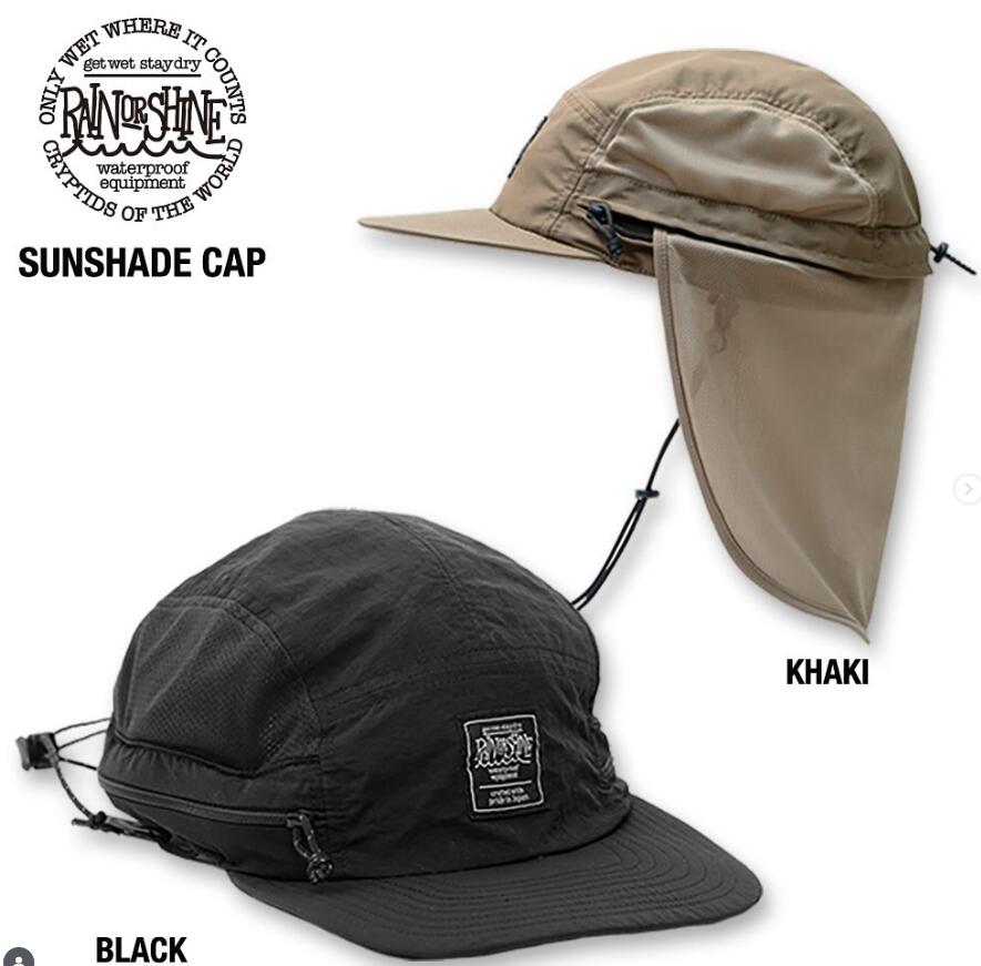 RAINORSHINE レインオアシャイン SUNSHADE CAP - BLACK キャップ