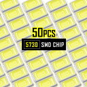 LEDチップ SMD 5730 アンバー 50個 打ち替え 打ち換え DIY 自作 エアコンパネル メーターパネル スイッチ