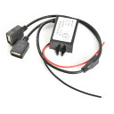 車用 USBポート 増設 USB電源取り出し スマホ充電 12V ～ 24V → 5V 3A 15W 出力 降圧電源レギュレーター ah35 ah35