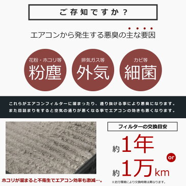 送料無料！ トヨタ 200系 ハイエースワゴン H16.8〜 車用 エアコンフィルター 活性炭入 014535-3110