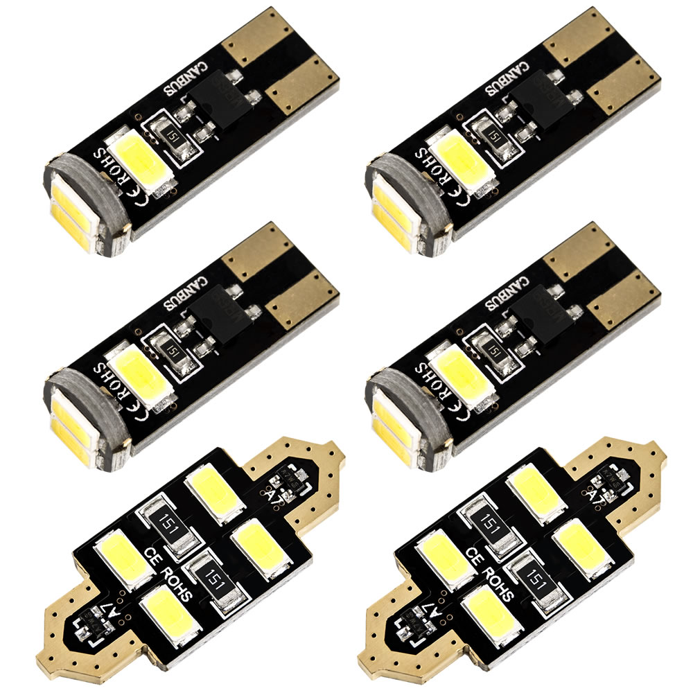 アウディ 8J TTS [H20.9-] LED ルームランプ 金メッキ キャンセラー内蔵 SMD 24発 6点セット