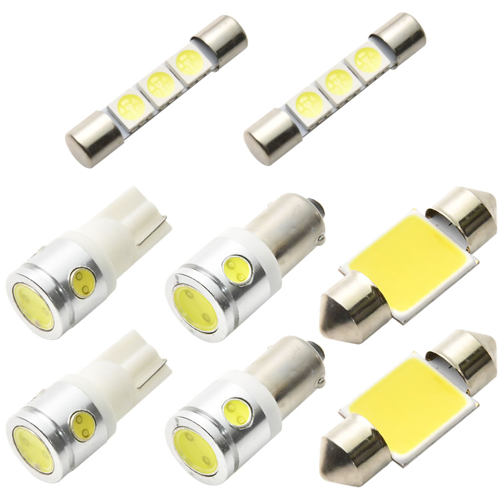 ACM21W ACM26W イプサム H13.5-H21.12 マジ明るいCOB LEDルームランプ 電球 8点