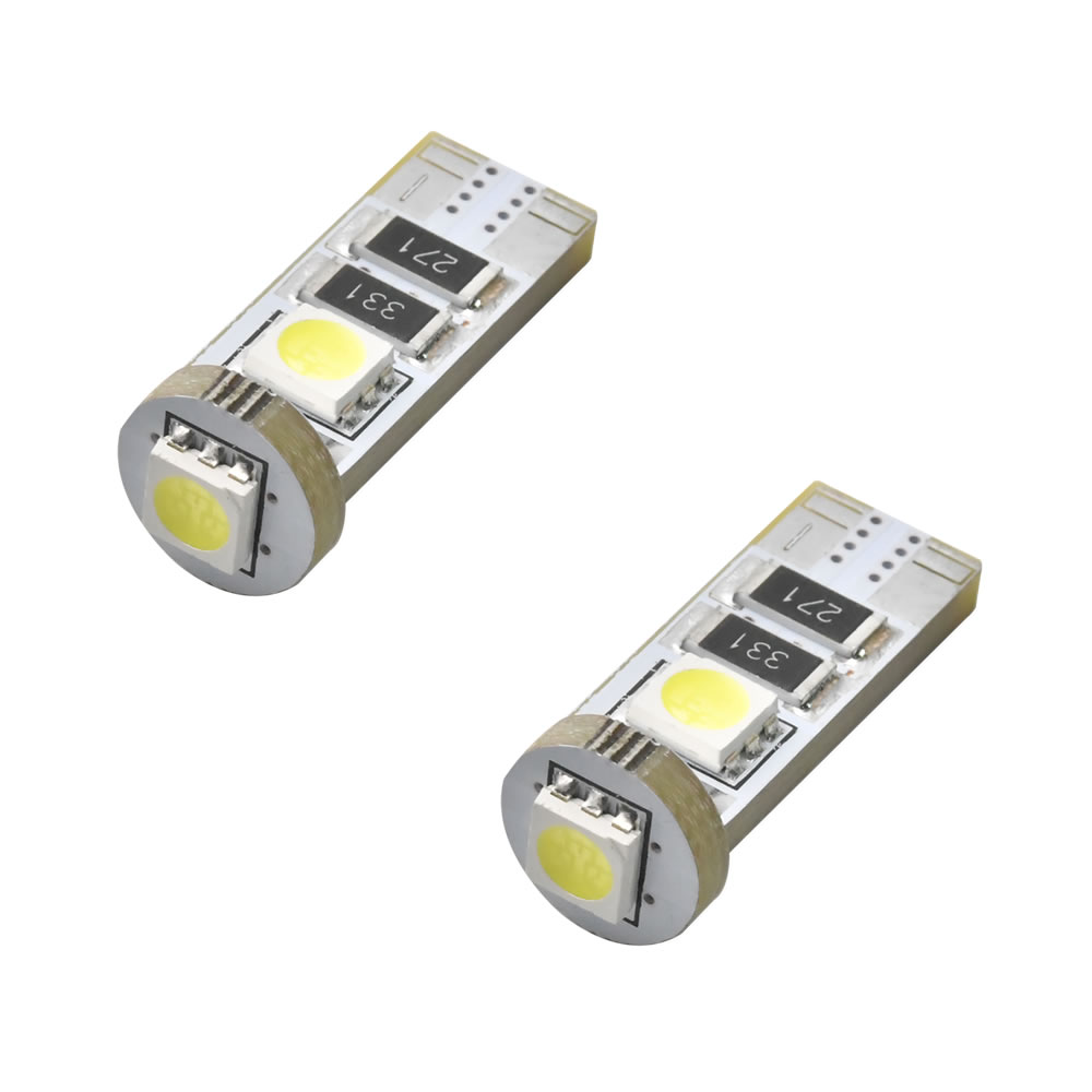 クライスラー PTクルーザー PT2K2 LED ナンバー灯 ライセンス灯 SMD T10 2個 キャンセラー内蔵 ホワイト