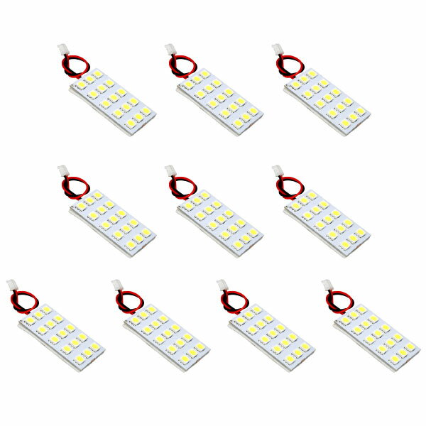 製品の主な特徴SMD基板タイプのLEDルームランプ■3チップSMD採用のLED基板タイプ■DIY初心者でも差し替えるだけの簡単取付！【確認事項】・トラック・バス等の大型車用です。12V普通車には使用できません・LEDランプには＋・−の電極があり、点灯しない場合はテスター等で＋・−の確認を行ってください・車種により若干の光が残る(ゴースト・微点灯)場合がありますが、LEDの特性であり商品不良ではありません・LEDの形状に個体差がある場合がございます・輸入車の警告灯やキャンセラ対策が必要な箇所にはご使用頂けません。製品概要カラーホワイトセット内容・15連（3×5）基板タイプ×10個・タイトルに記載の端子ソケットが付属します※画像にて該当する形状をご確認ください配送について日本郵便でお届けとなります。※ご注文受付後、土日祝を除く1〜2営業日で発送注意事項・初期不良保証有(到着から1週間/不良交換1回のみ)・LEDの形状に個体差がある場合がございます・無理な力を加えたりする事により簡単に破損する事がございます。取り扱いには十分ご注意下さい・取り付け時の破損（ハンダ外れ、断線等）は保証しておりません・本製品を取り付けた事による不具合、車検、車両破損、交通事故、初期不良や使用後に故障があった場合の交換、作業工賃、代車費用、第三者からの請求には当社は一切保証・負担できません以上全てご納得頂いた上でご購入ください。購入＝全ての説明、保証内容を納得されたと解釈いたします