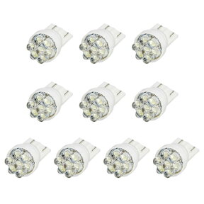 10個セット●● 12V 7連 バルカン LED 電球 T10 ウェッジ球 ホワイト