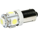 12V SMD5連 G14(BA9s・T8.5) LED 電球 ホワ