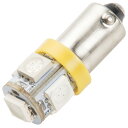 24V カラーLED オレンジ アンバー SMD 5連 G14(BA9s・T8.5) LED 電球 トラック デコトラ ダンプ 大型車 無極性