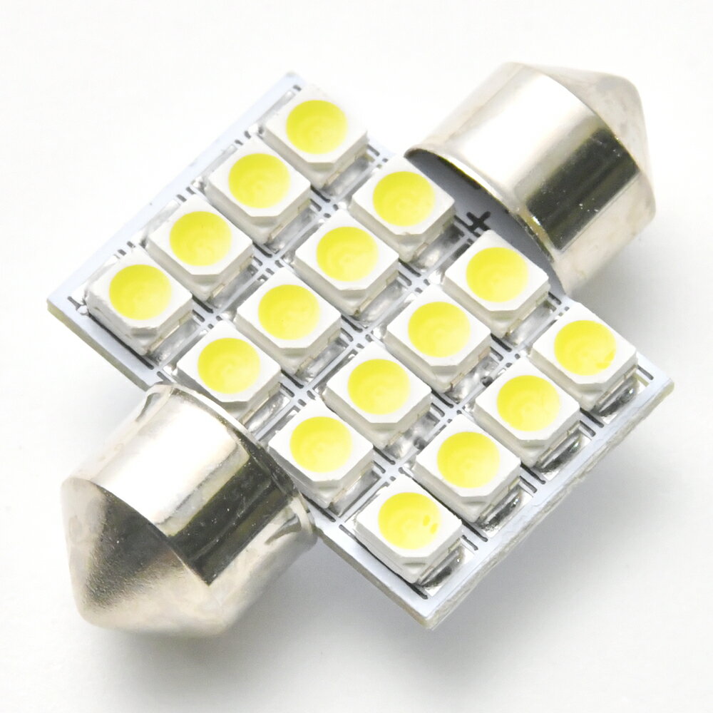 12V SMD 16連 T10×31mm LED 電球 ルームラ