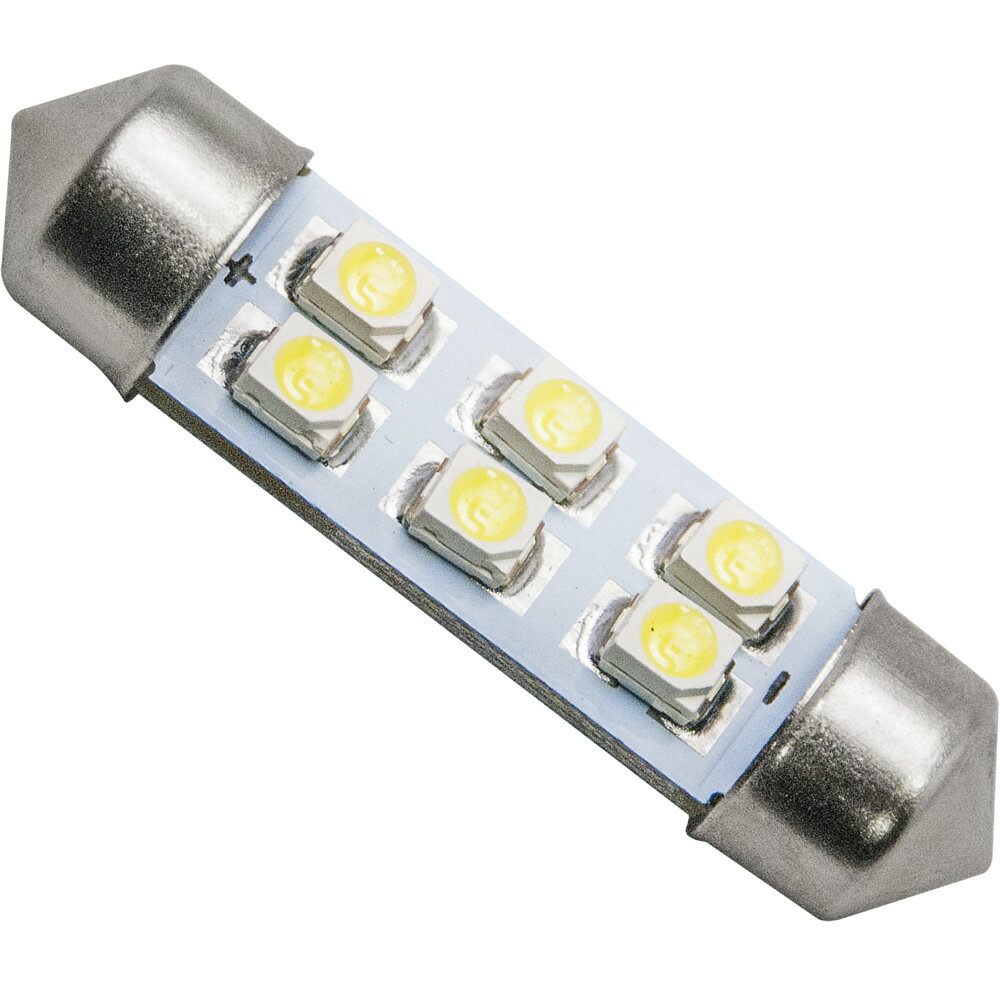 24V SMD6連 T10×39mm LED 電球 両口金 ト