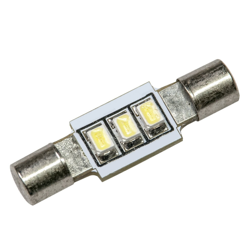 12V SMD3連 T5×25mm LED バニティ 電球 単