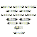 BMW E39 5シリーズセダン 純正ナビ付車 H8-H15 LED ルームランプ 【SMD LED 83発 14点セット】