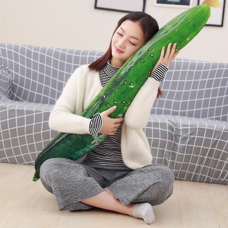 70cm ふわ 特大 プレゼント 大 キュウリ枕 キュウリ ソファ添い寝枕 野菜 かわいい...