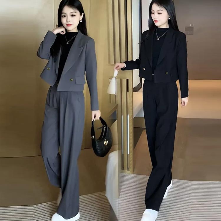 こなれ感 ジャケット ショート テーラードジャケット セットアップ レディース 成人式 七五三 パンツ セットアップ 10代 ハイウエスト 長袖 アウター きれいめ かっこいい 大人女子 ラフ 着回し 春 秋 上下セット 20代 30代 OL オフィス フォーマル スーツ