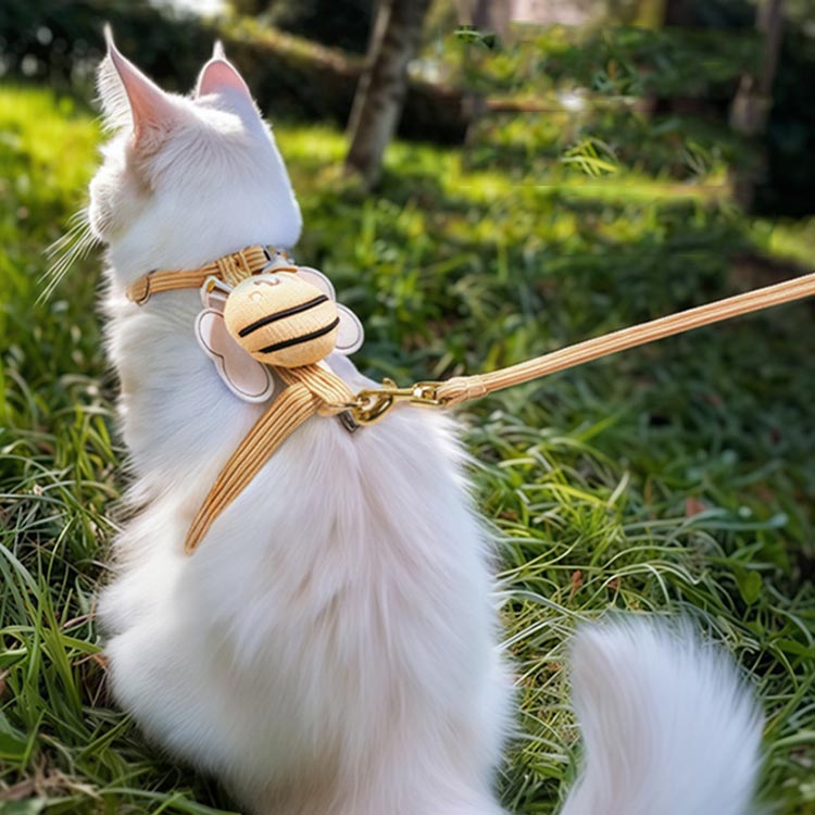 2個セット ネコ 猫 ハーネス リード付き 抜けない 苦しくない 胴輪 キャット 小型 ...